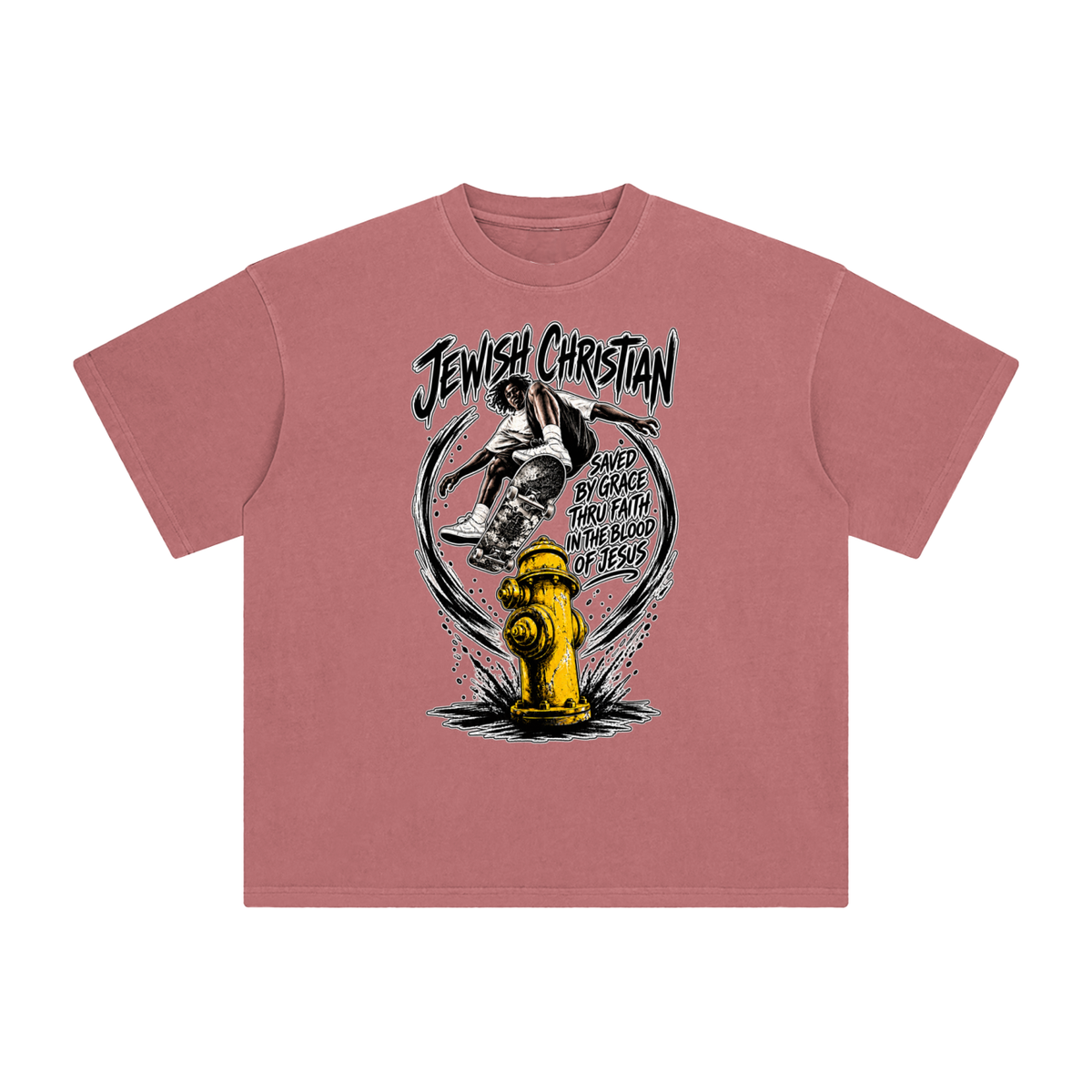 JEWISH CHRISTIAN SAVED BY GRACE THRU FAITH IN THE BLOOD OF JESUS T-Shirt