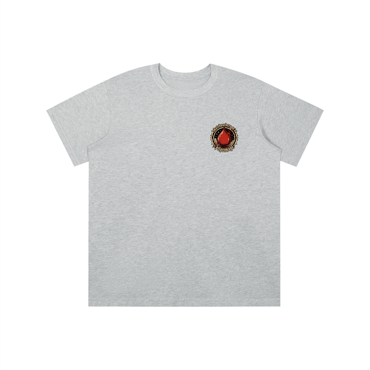 skateboarders on a pilgrimage youth T-shirt