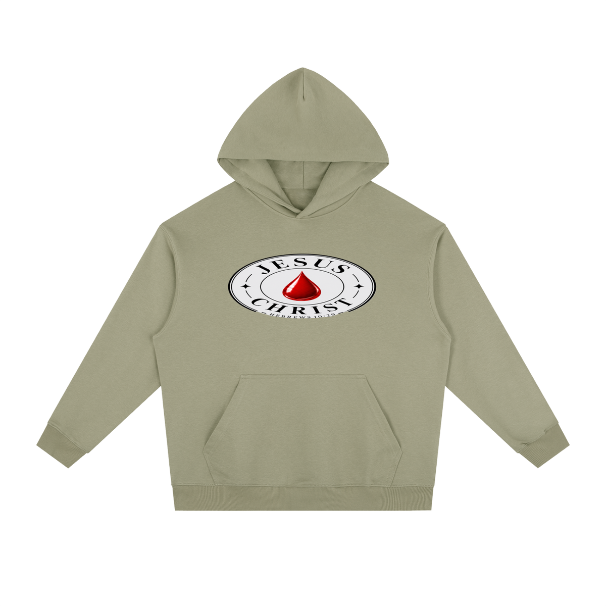 Jesus Christ blood emoji With Hebrews 10:29 Hoodie