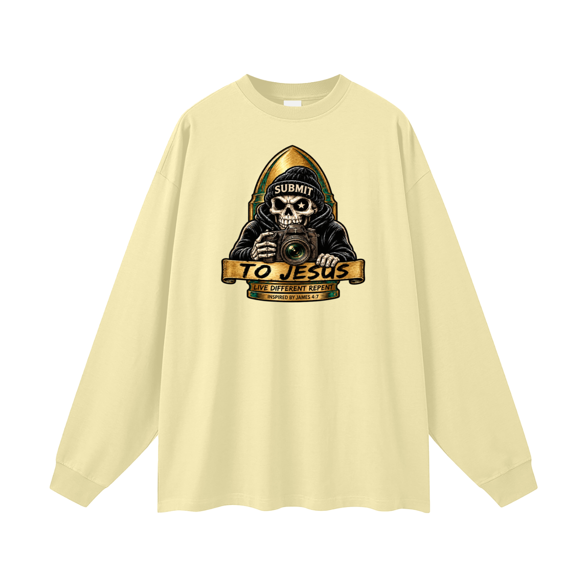 SUBMIT TO JESUS LIVE DIFFERENT REPENT INSPIRED BY JAMES 4:7 Long Sleeve T-Shirt