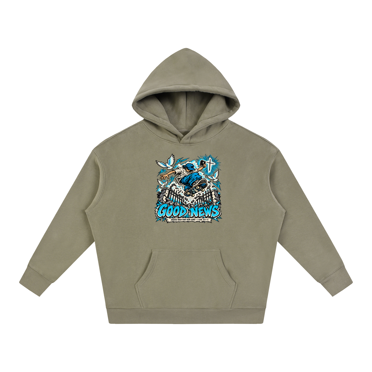 GOOD NEWS JESUS DIED FOR OUR SINS - 1 COR. 15:1-4 *that's not a quote Hoodie