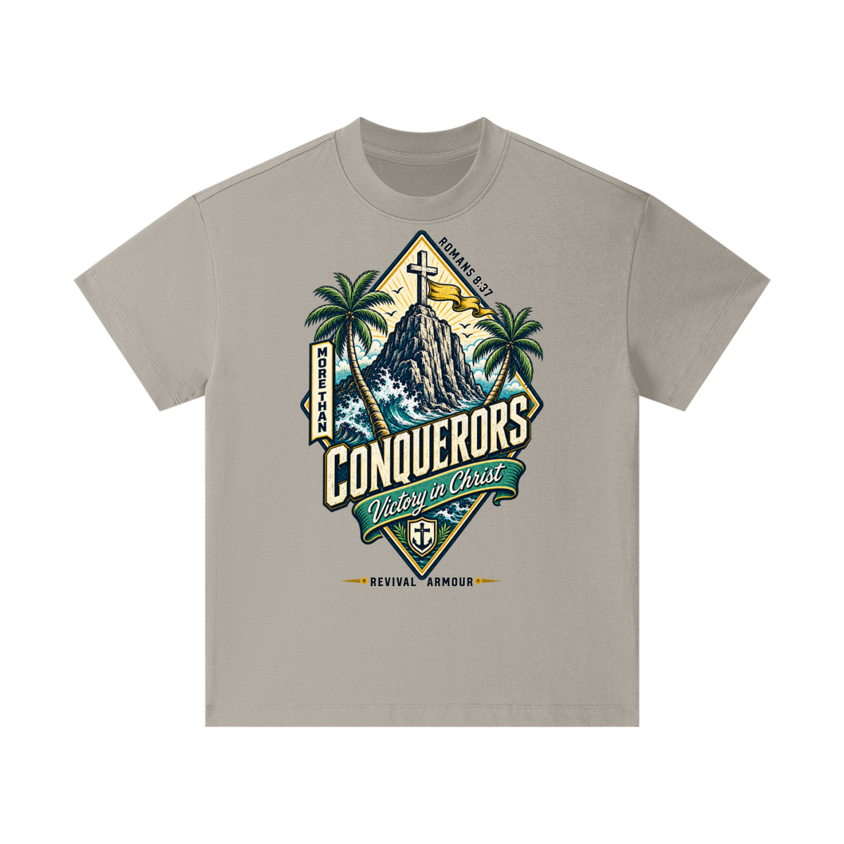 More than conquerors victory in Christ Kids T-Shirt