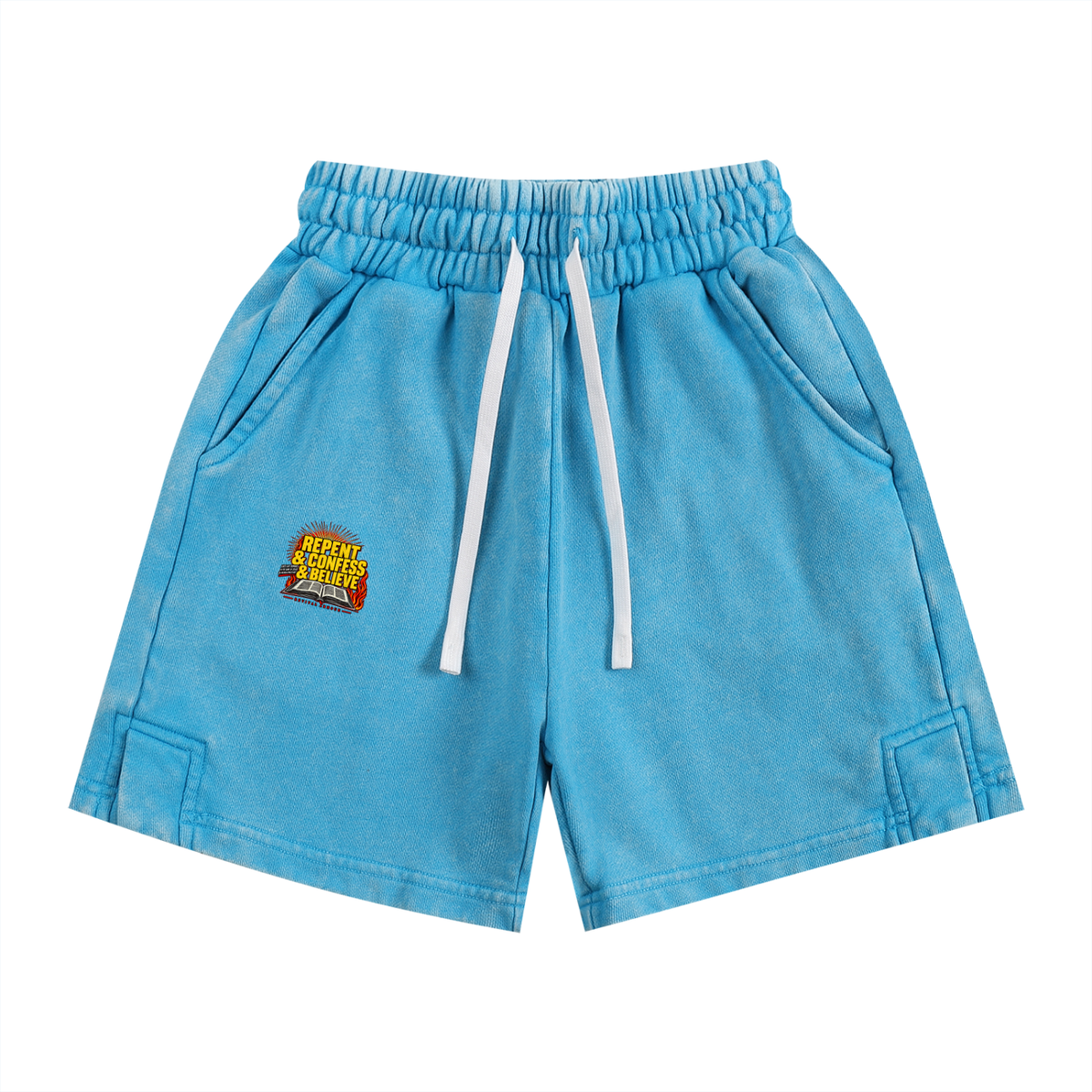 REPENT & CONFESS & BELIEVE Kids' Shorts