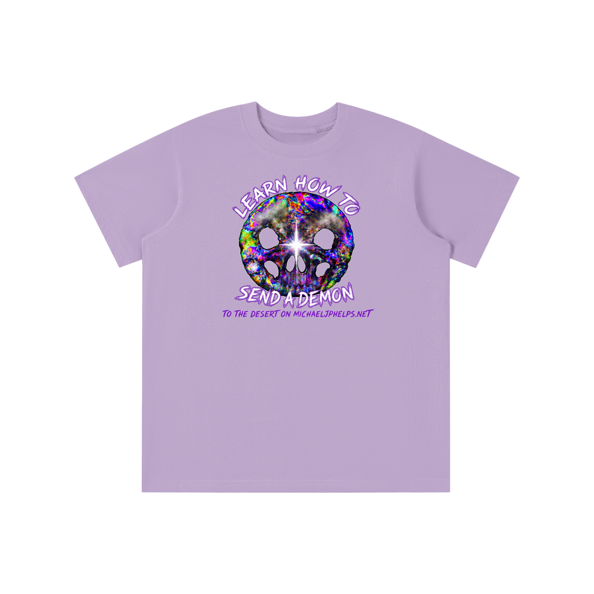 LEARN HOW TO SEND A DEMON TO THE DESERT ON MICHAELJPHELPS.NET youth T-shirt