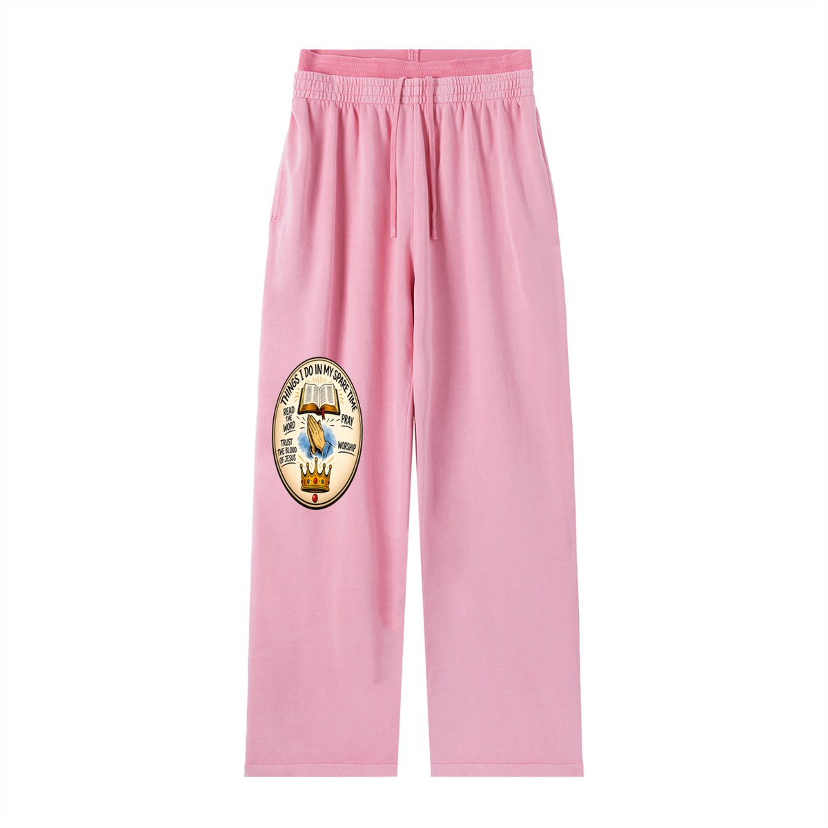 In my spare time logo on Pants