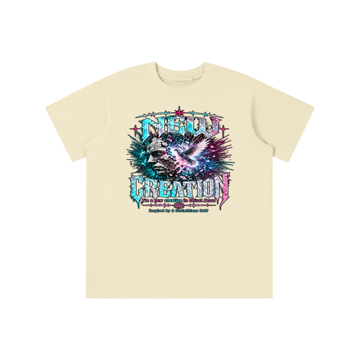 NEW CREATION I'm a new creation in Chirst Jesus Inspired by 2 Corinthians 5:17 youth T-shirt