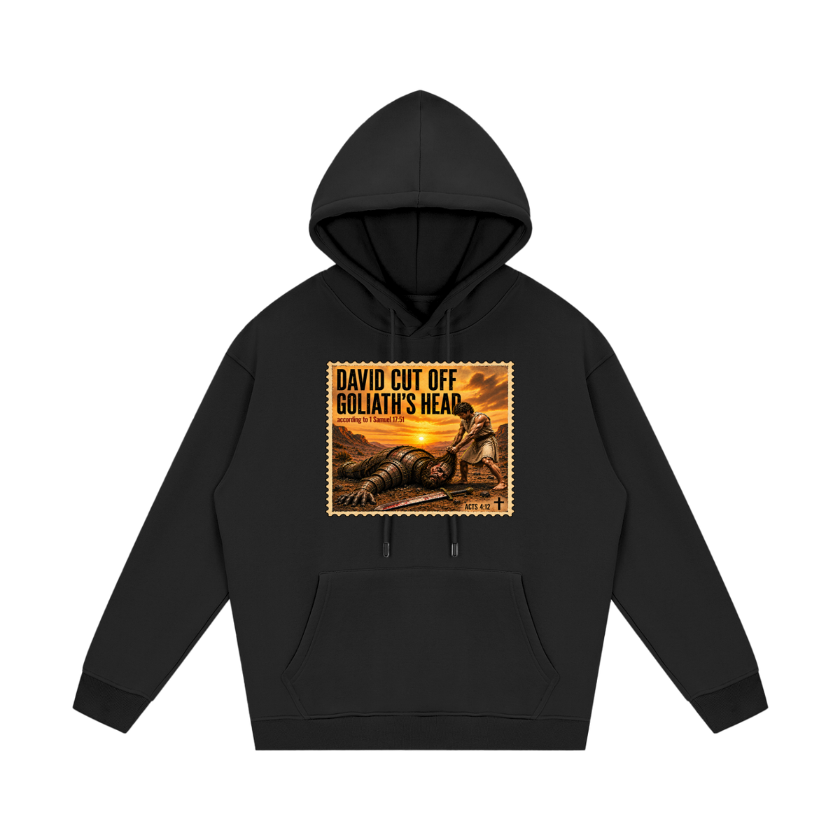 David cut off Goliath's head Hoodie