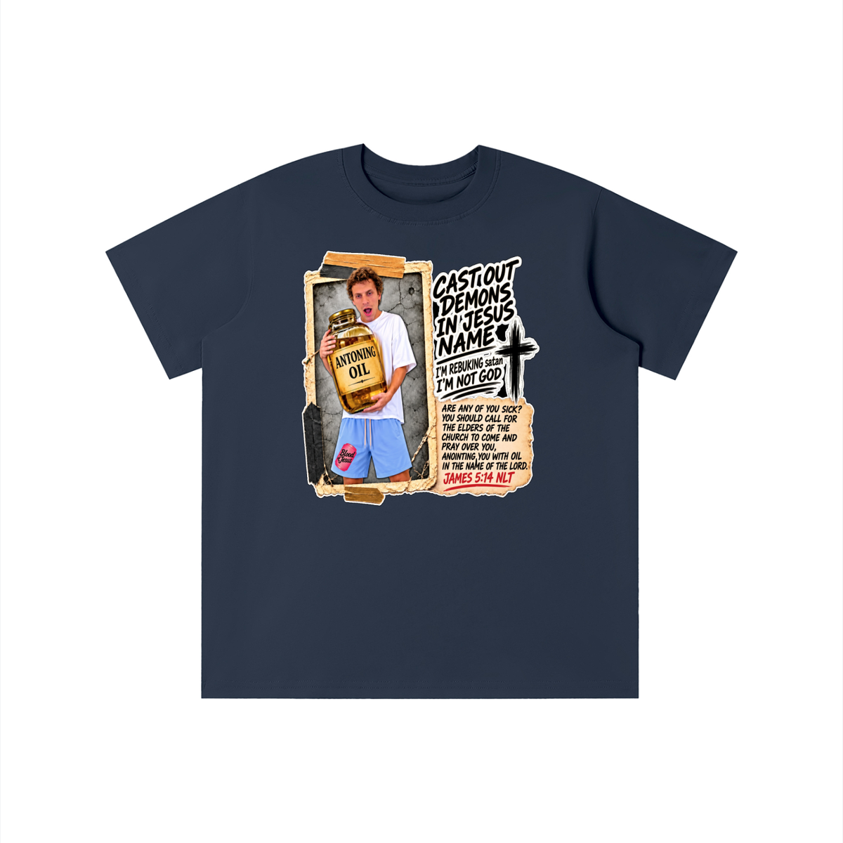 I'M REBUKING satan I'M NOT GOD youth T-shirt