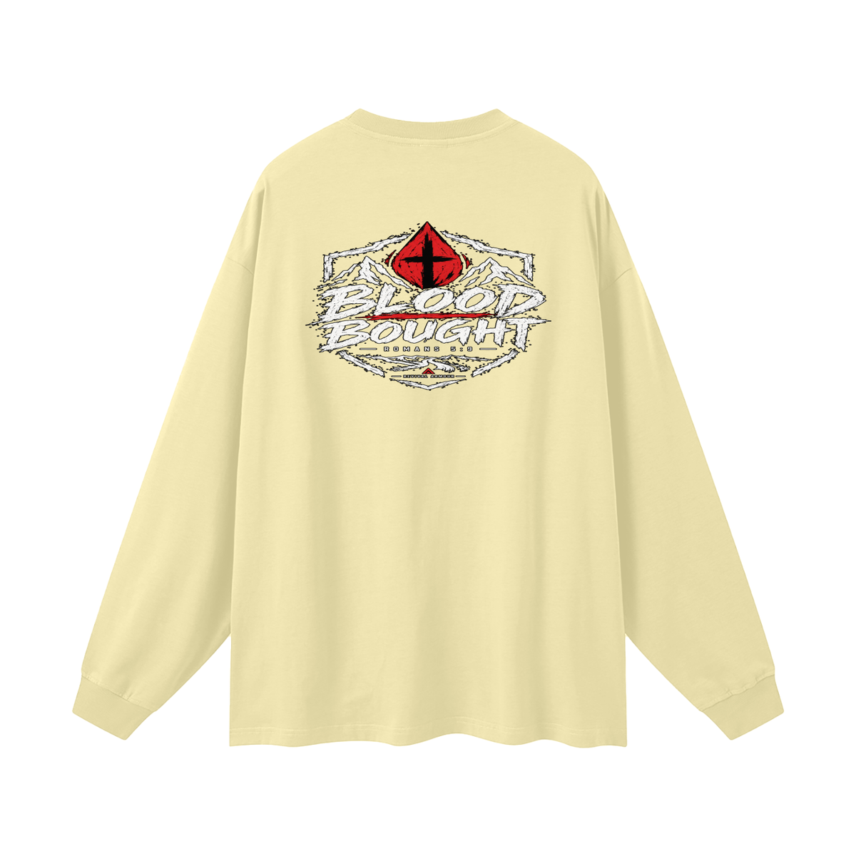 BLOOD BOUGHT - ROMANS 5:9 - Long Sleeve T-Shirt