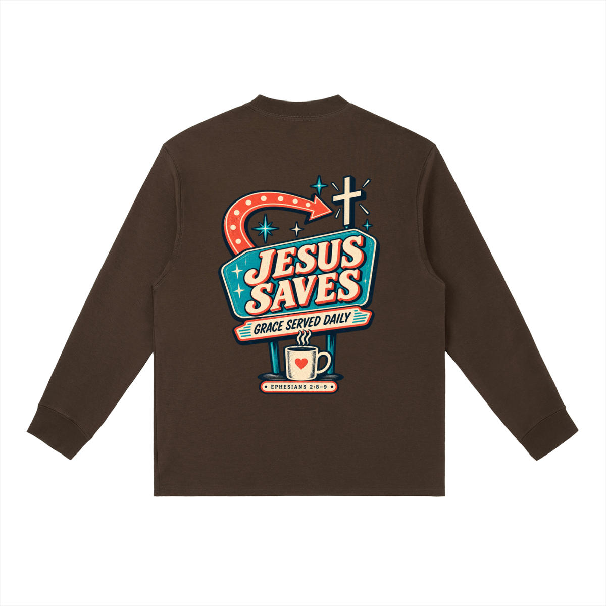 Jesus saves Long-Sleeve T-Shirt