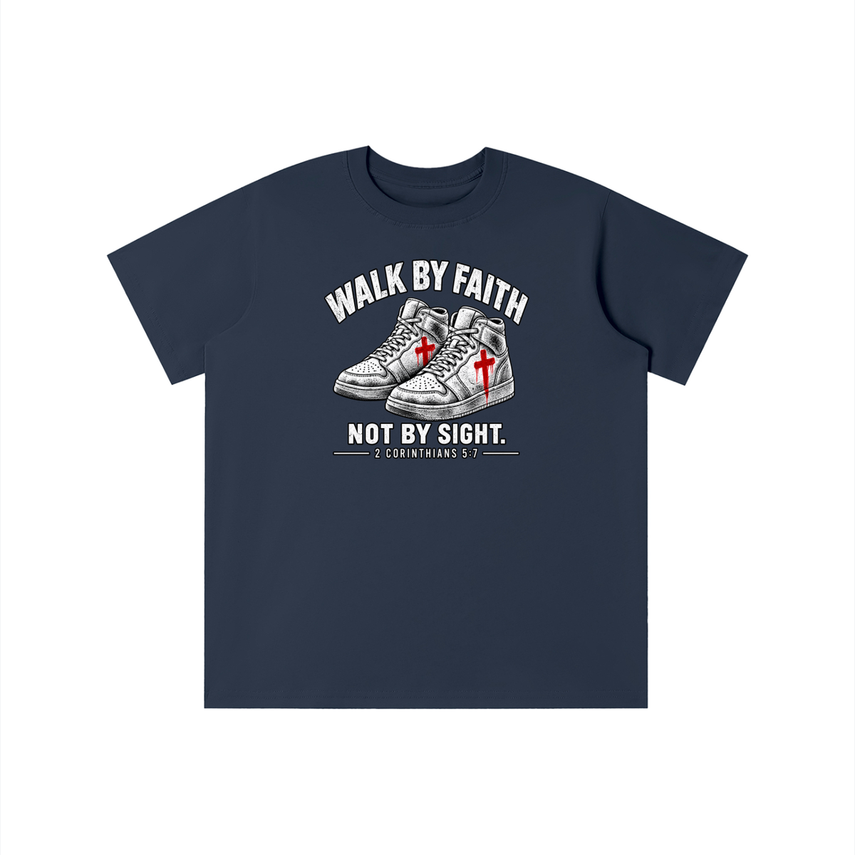 Walk by faith not by sight. youth T-shirt