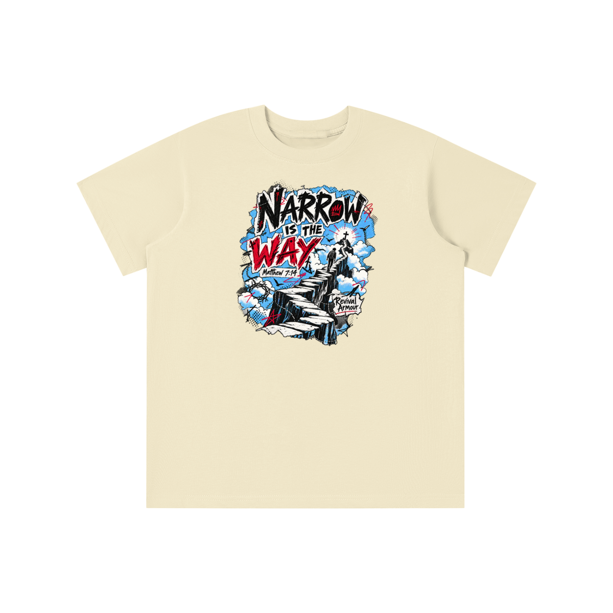 NARROW IS THE WAY [MATTHEW 7:14] Revival Armour youth T-shirt
