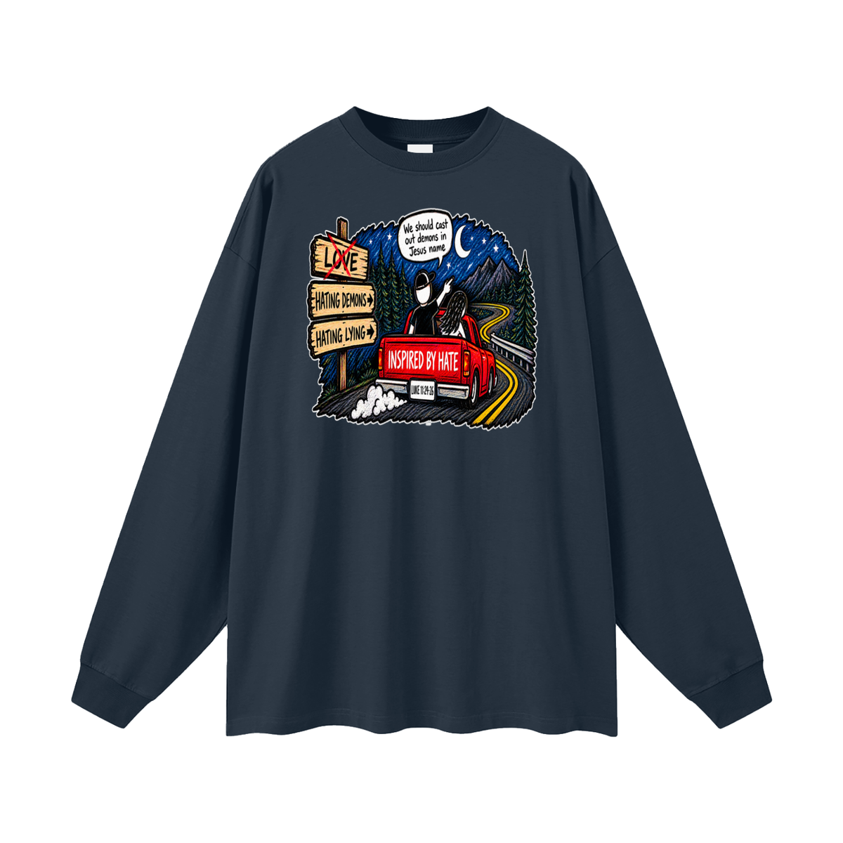 INSPIRED BY HATE Long Sleeve T-Shirt