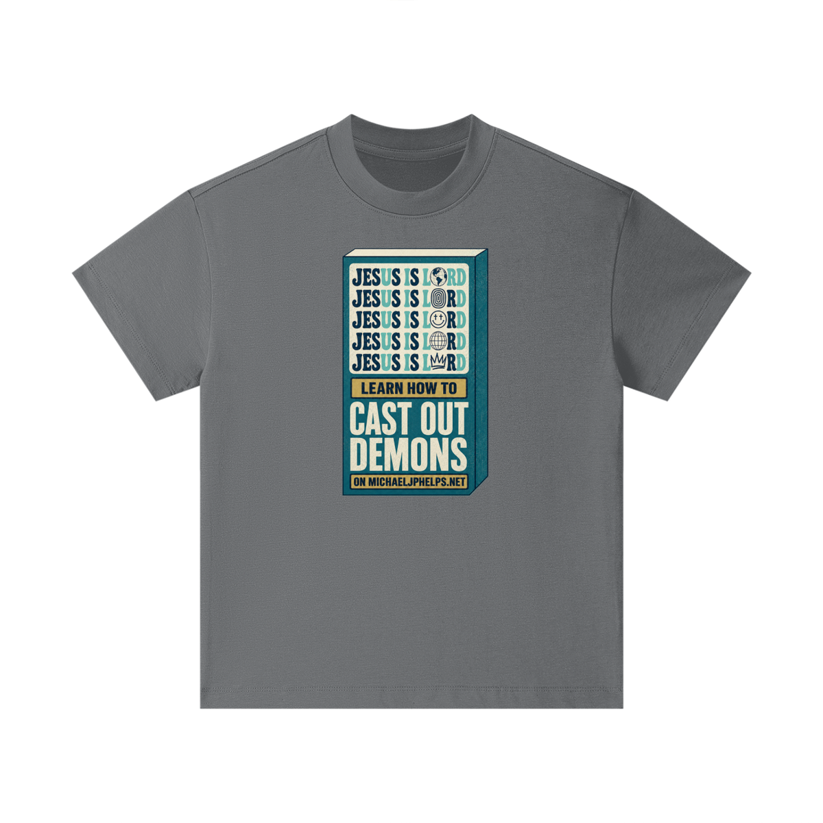 Jesus is Lord 5x Learn how to cast out demons on MICHAELJPHELPS.NET Kids T-Shirt
