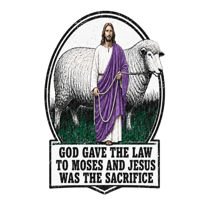 God gave the law to Moses and Jesus was the sacrifice Hoodie