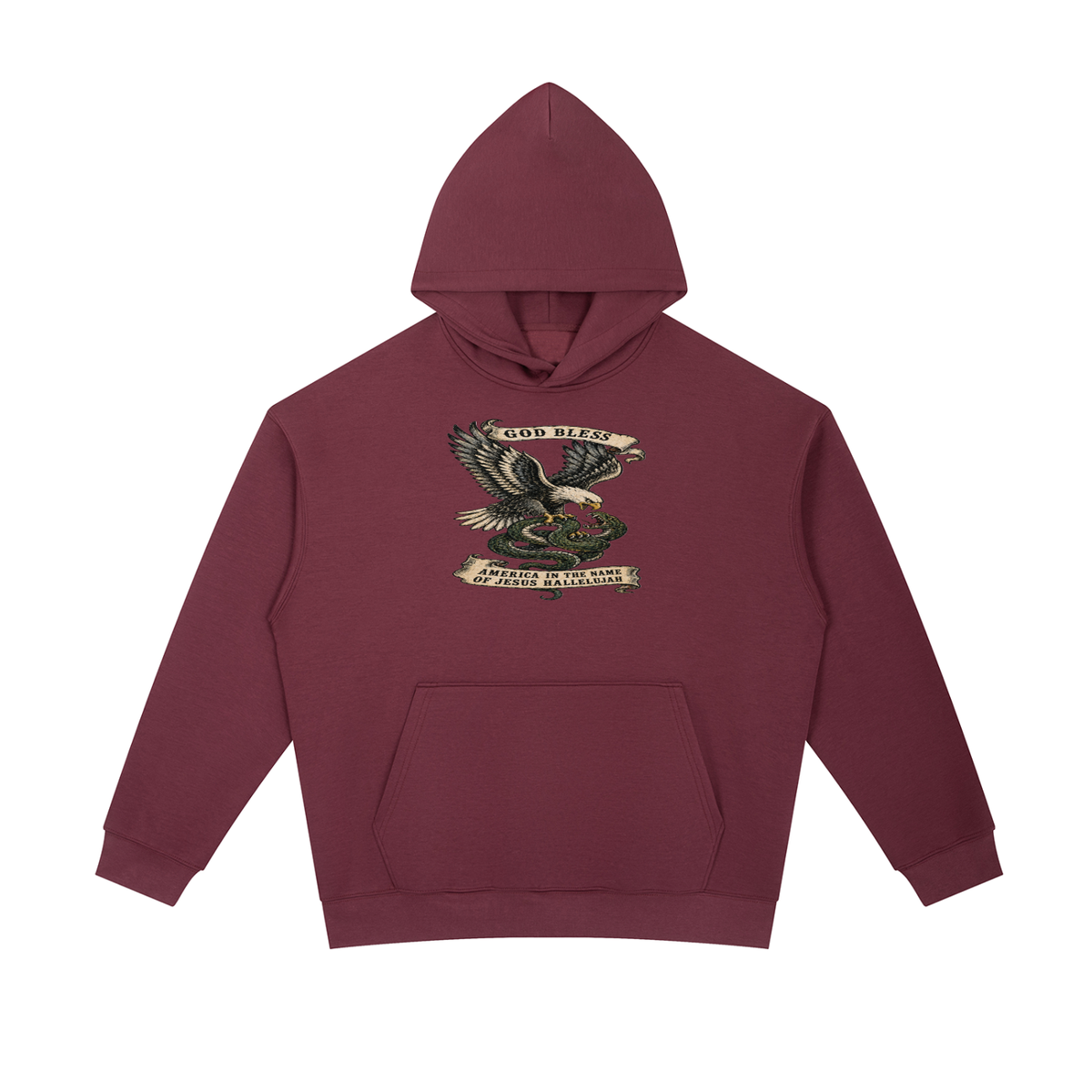 GOD BLESS AMERICA IN NAME OF JESUS HALLELUJAH Hoodie