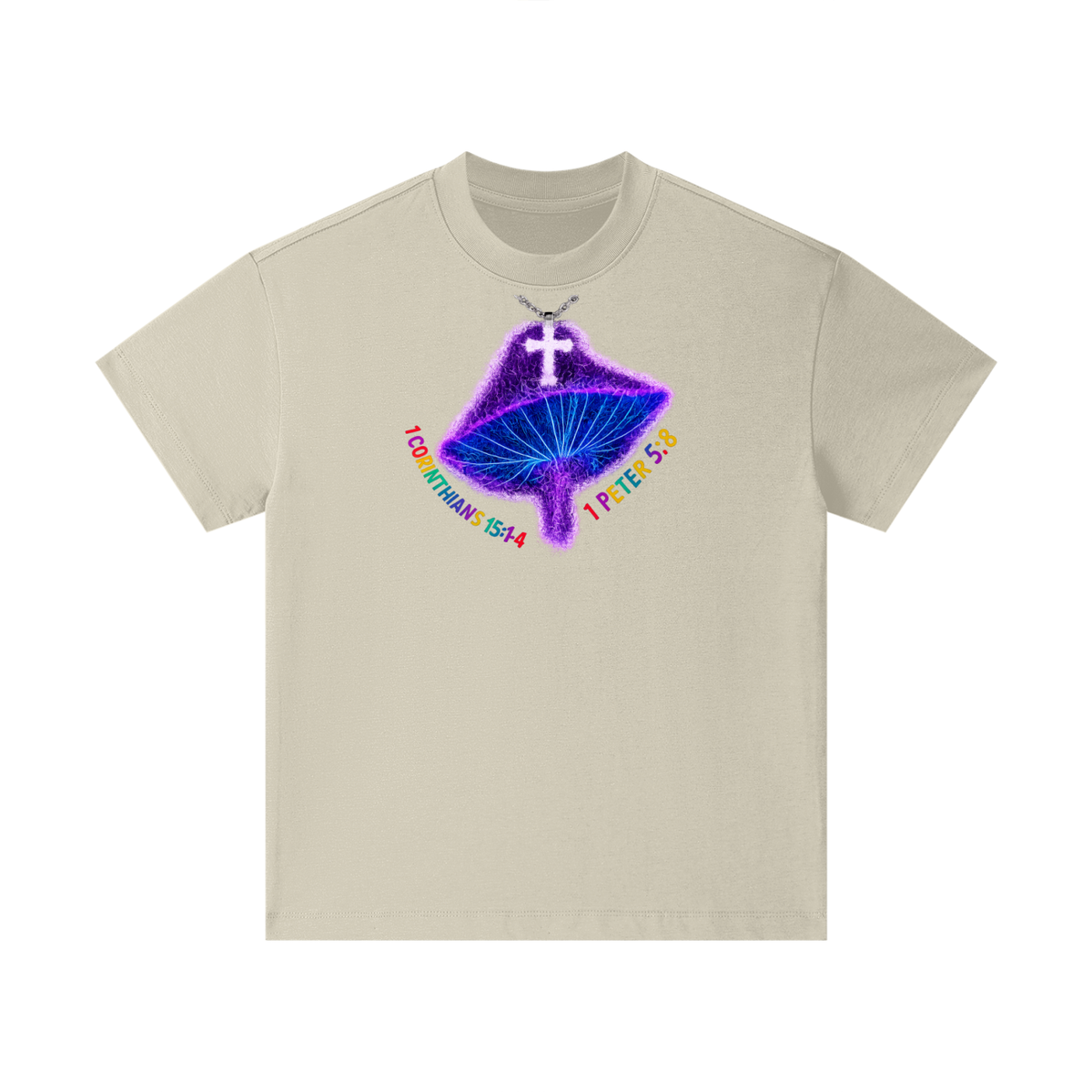 1 Corinthians 15:1-4 1 Peter 5:8 Kids T-Shirt