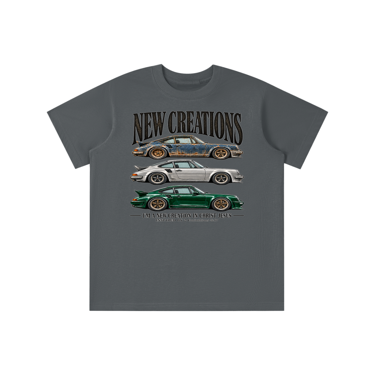 NEW CREATIONS I'M A NEW CREATION IN CHRIST JESUS INSPIRED BY 2 Corinthians 5:17 youth T-shirt