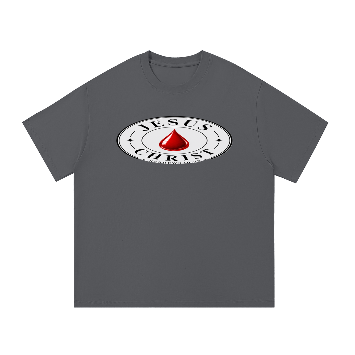 Jesus Christ blood emoji With Hebrews 10:29 T-Shirt