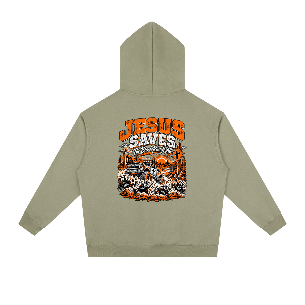 JESUS DIED FOR FOR OUR SINS THAT'S THE GOOD NEWS 1 CORTHIANS 15:1-4 JESUS SAVES THE BLOOD PAID IT ALL Hoodie