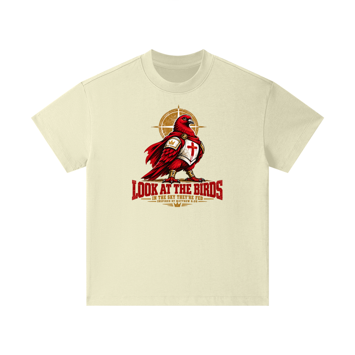 LOOK AT THE BIRDS IN THE SKY THEY'RE FED INSPIRED BY MATTHEW 6:26 Kids T-Shirt