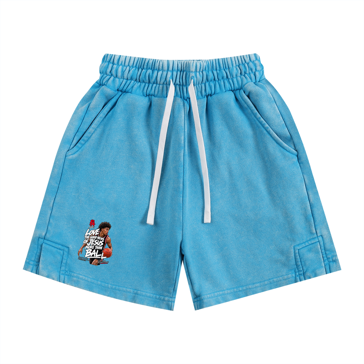 LOVE THE GOOD NEWS OF JESUS MORE THAN BALL Kids' Shorts