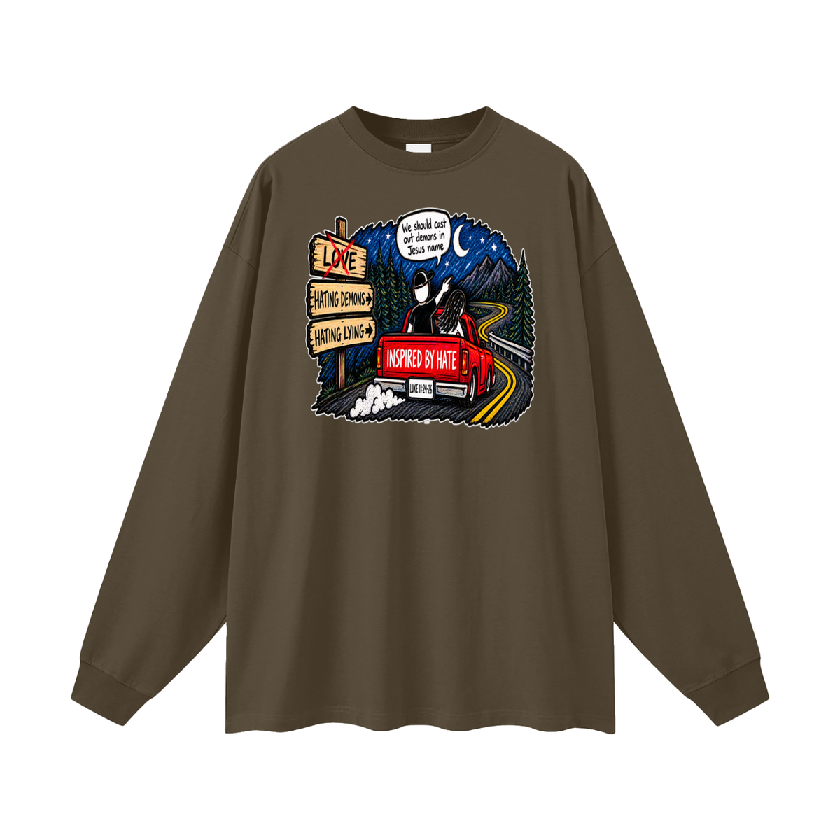 INSPIRED BY HATE Long Sleeve T-Shirt
