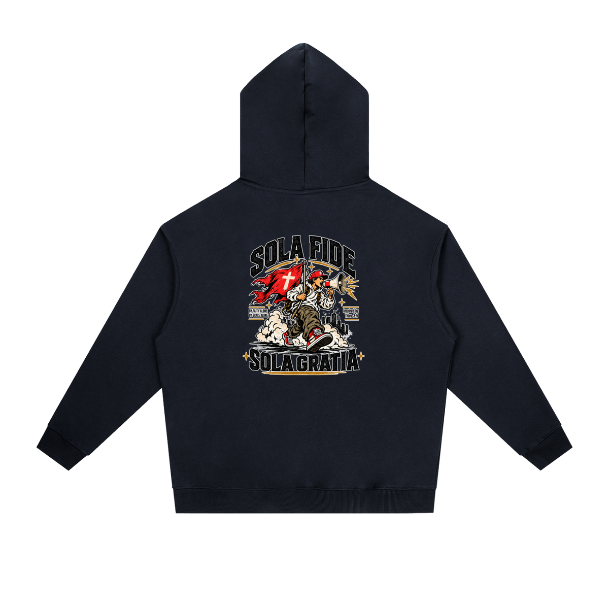 "Sola Fide / Sola Gratia" – Latin for "Faith Alone / Grace Alone." Hoodie