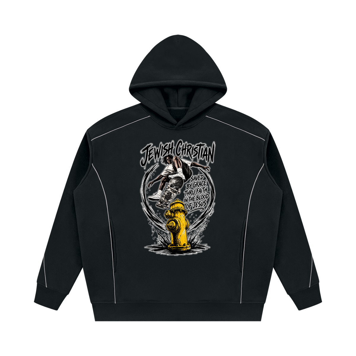 JEWISH CHRISTIAN SAVED BY GRACE THRU FAITH IN THE BLOOD OF JESUS Hoodie