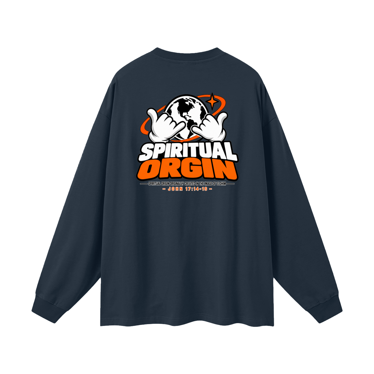 SPIRITUAL ORGIN - SPIRITUAL ORGIN ORIGINALLY CREATED IN THE IMAGE OF ELOHIM- Long Sleeve T-Shirt