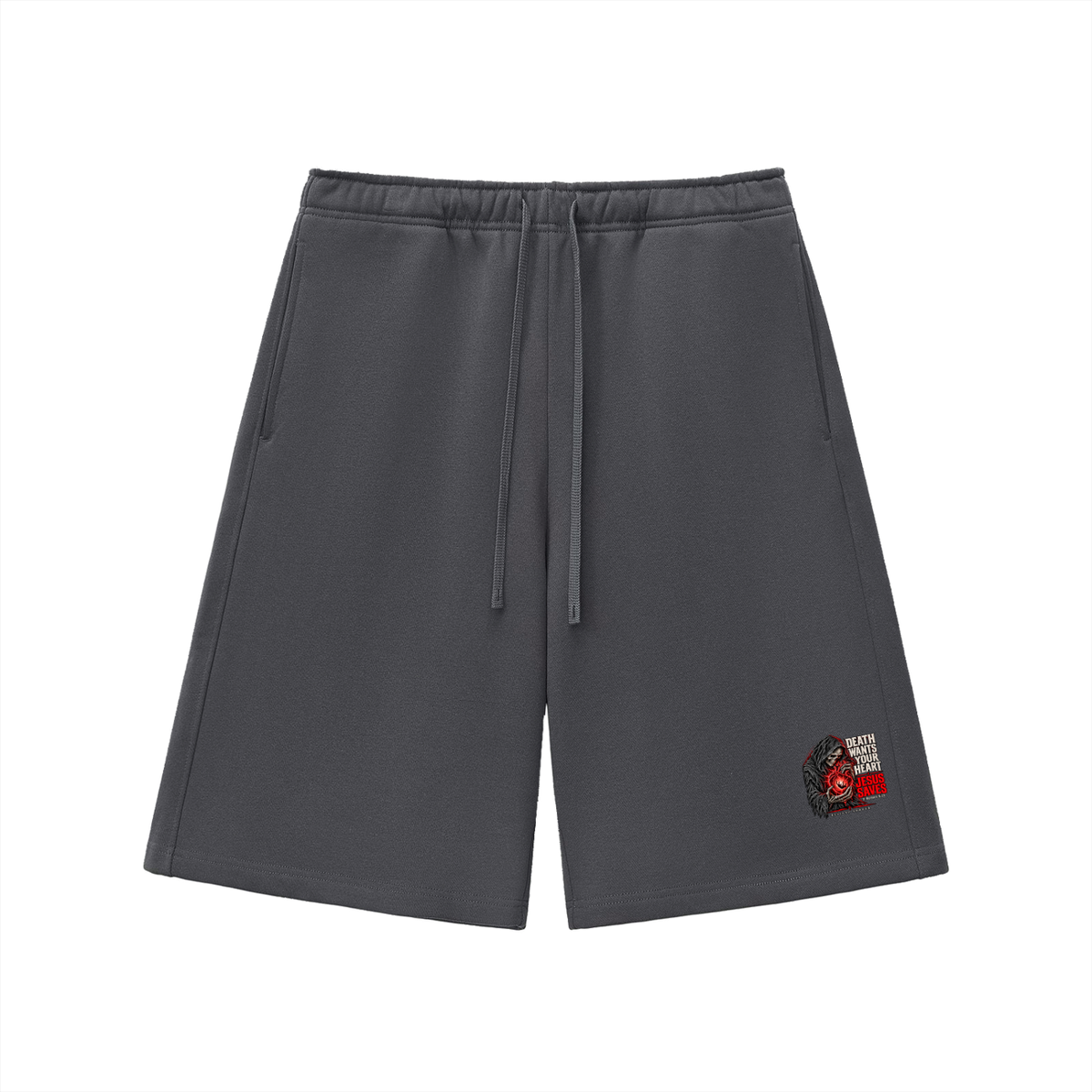 DEATH WANTS YOUR HEART JESUS SAVES ROMANS 6:23 REVIVAL ARMOUR Shorts