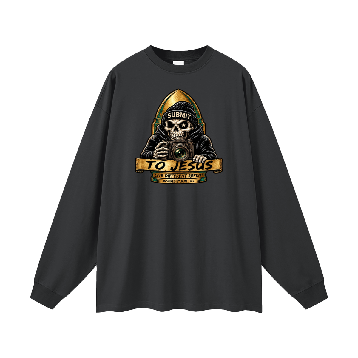 SUBMIT TO JESUS LIVE DIFFERENT REPENT INSPIRED BY JAMES 4:7 Long Sleeve T-Shirt