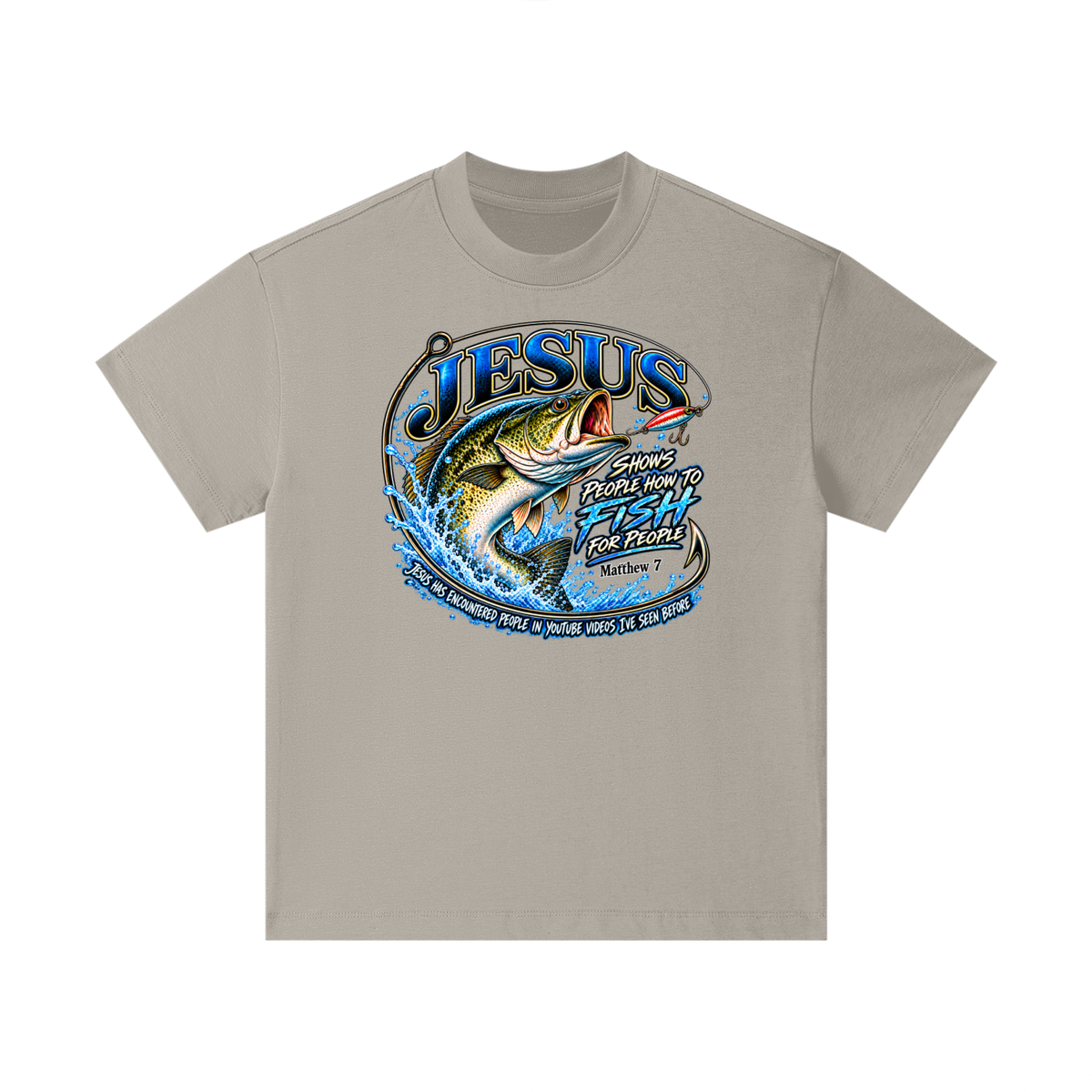 JESUS SHOWS PEOPLE HOW TO FISH FOR PEOPLE MATTHEW 7 JESUS HAS ENCOUNTERED PEOPLE IN YOUTUBE VIDEOS I'VE SEE BEFORE Kids T-Shirt