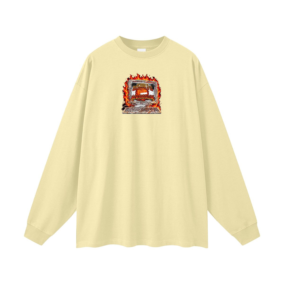 ACCORDING TO REVELATION 22:15, DOGS DON'T GO TO THE NEW JERUSALEM Long Sleeve T-Shirt