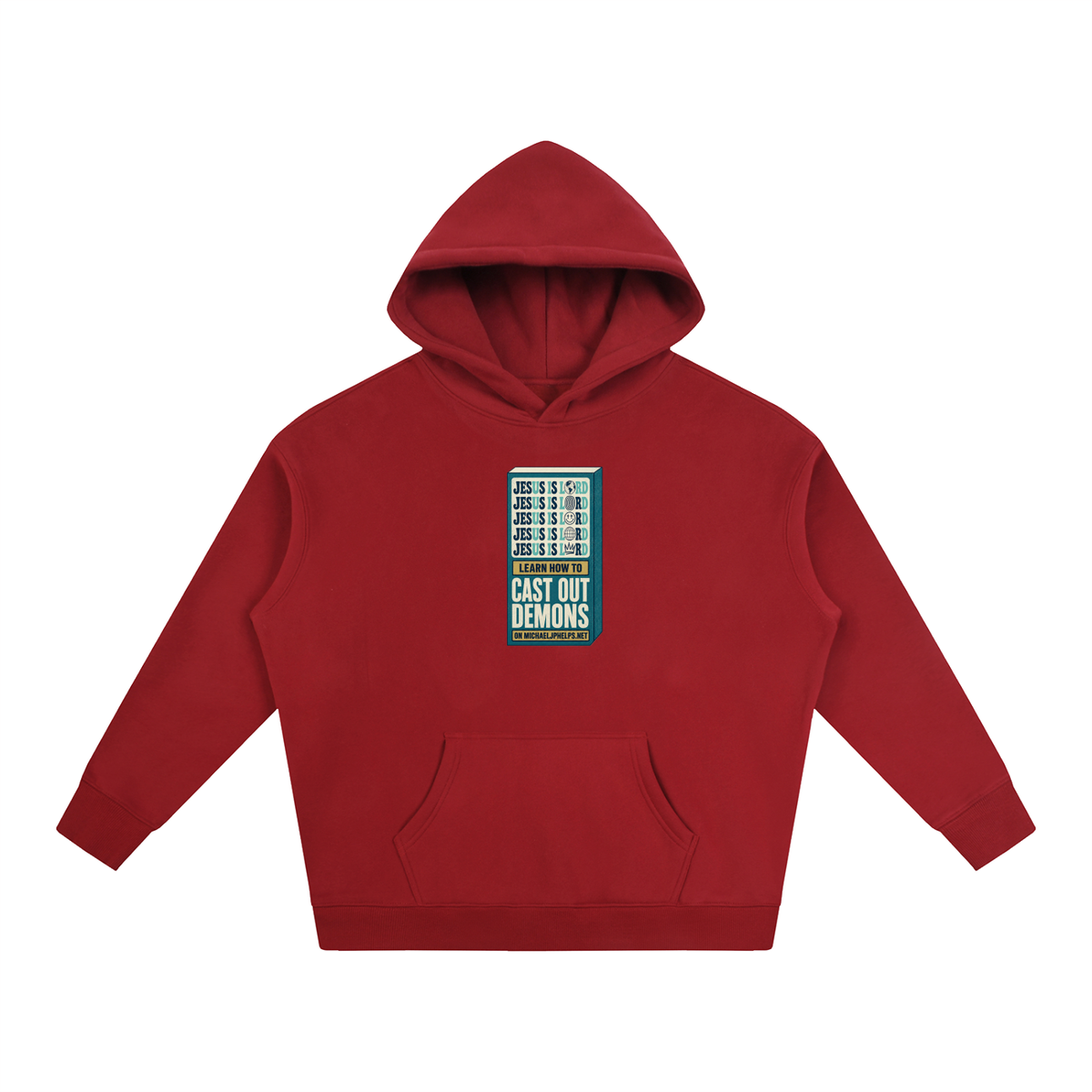 Jesus is Lord 5x Learn how to cast out demons on MICHAELJPHELPS.NET Hoodie