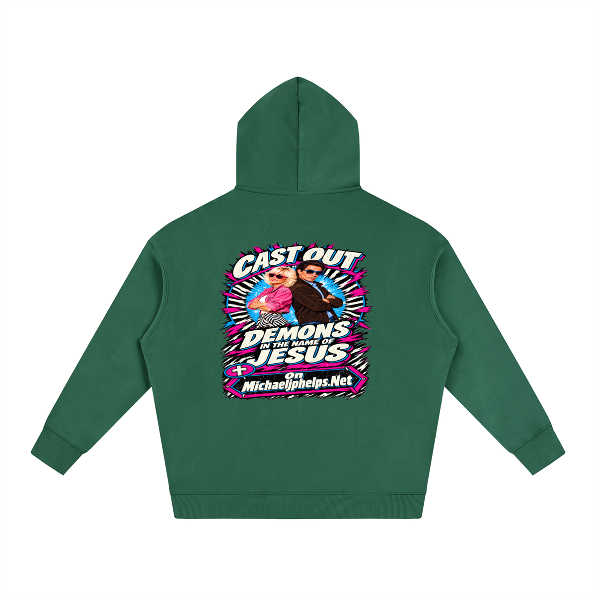 Cast out demons in the name of Jesus on Michaeljphelps.Net Hoodie