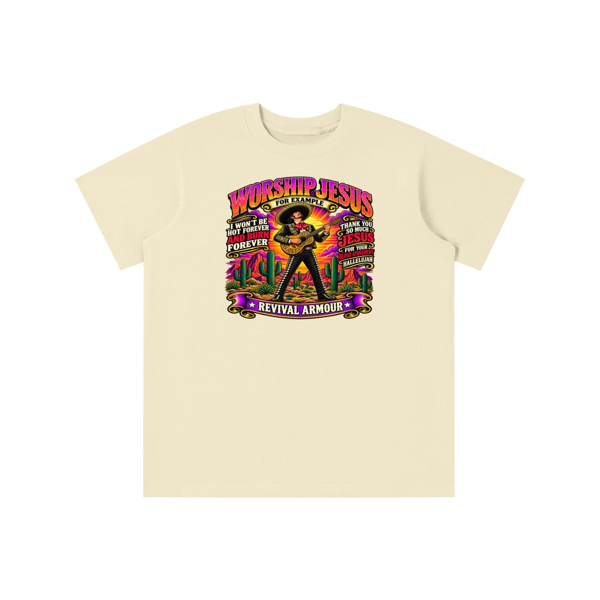 WORSHIP JESUS revival armour youth T-shirt