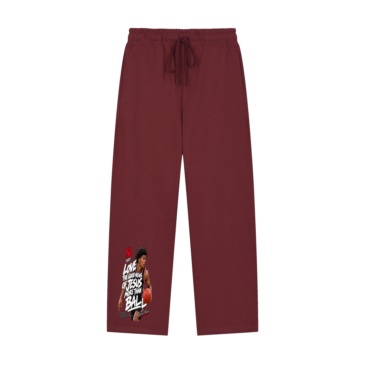 LOVE THE GOOD NEWS OF JESUS MORE THAN BALL Sweatpants