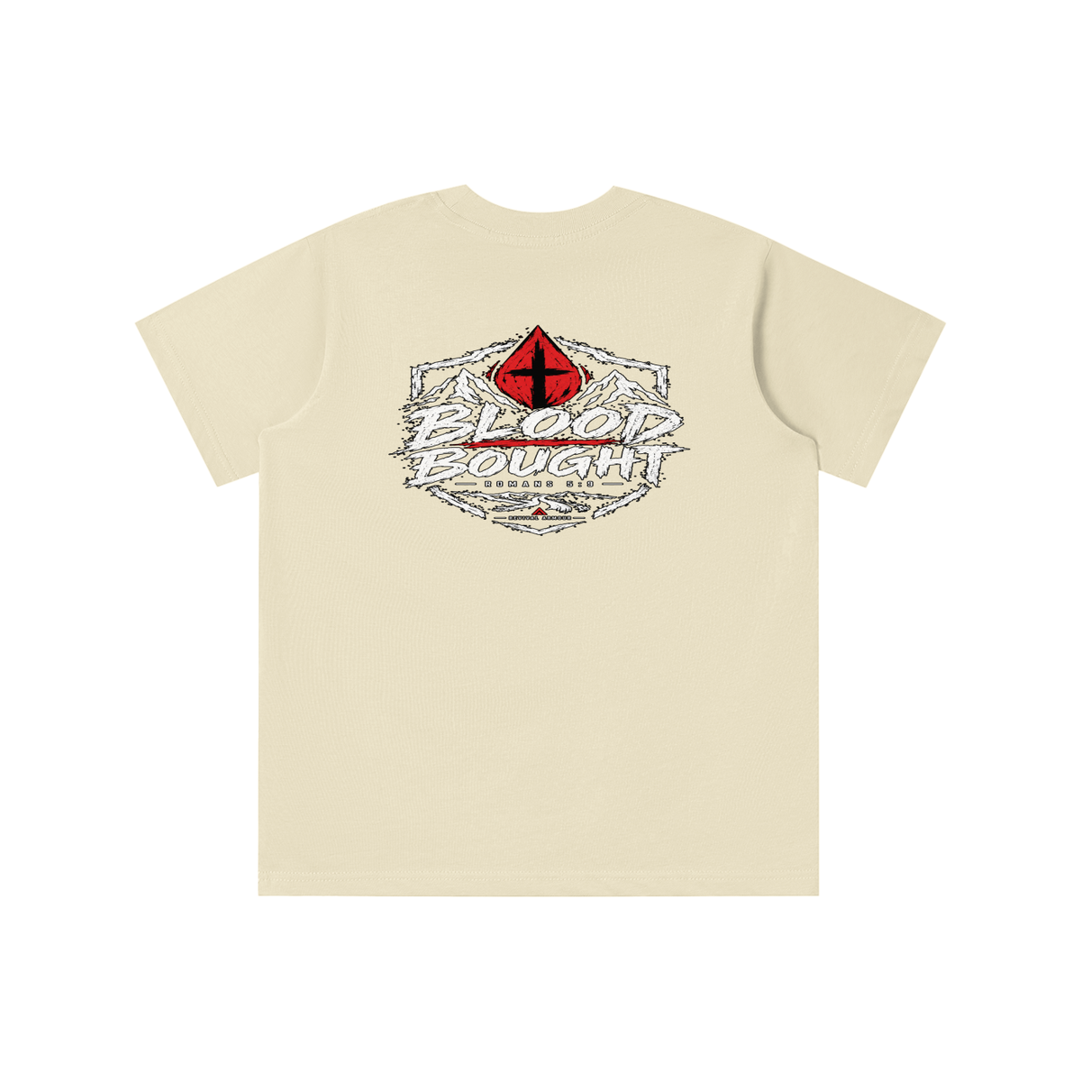 BLOOD BOUGHT - ROMANS 5:9 - youth T-shirt