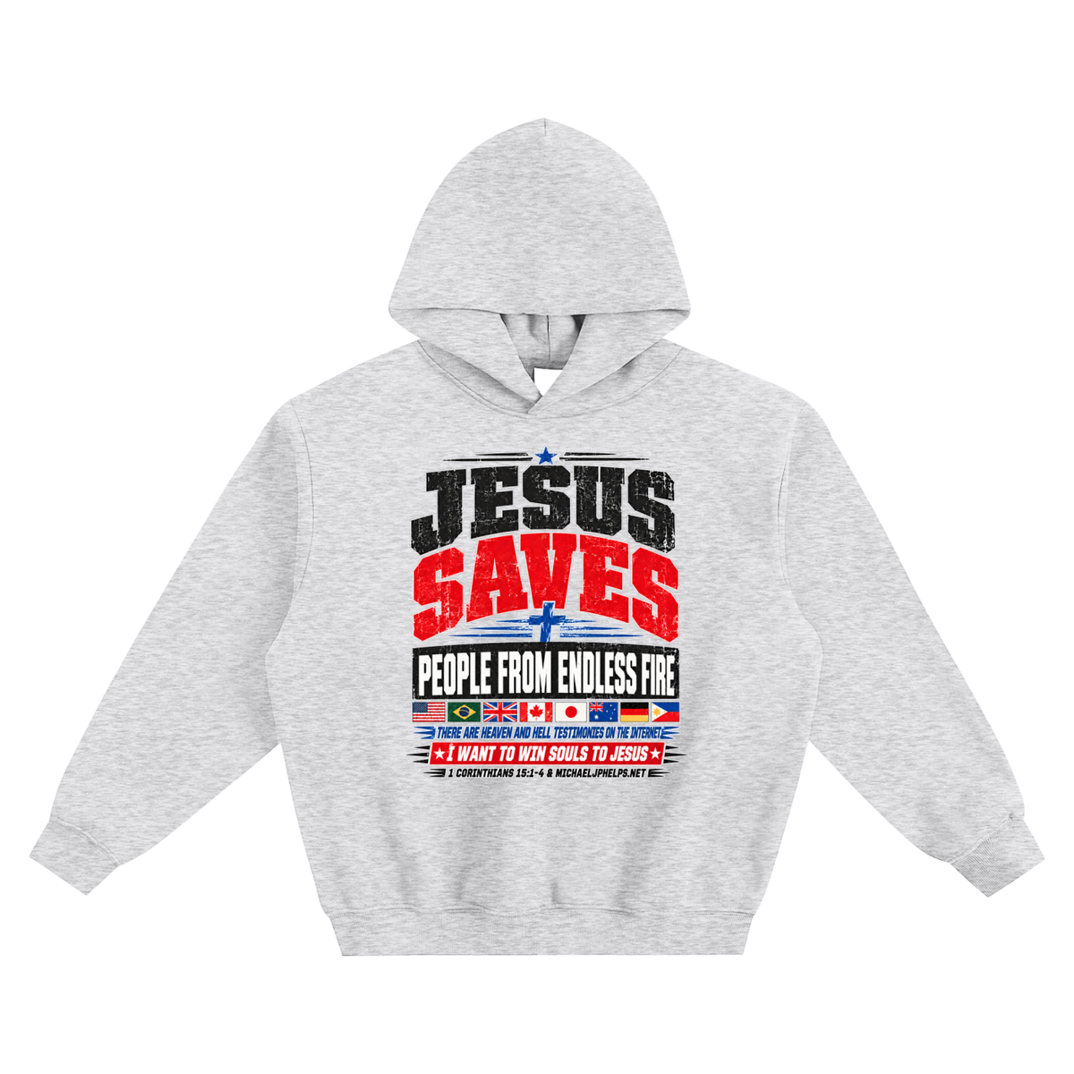 JESUS SAVES PEOPLE FROM ENDLESS FIRE THERE ARE HEAVEN AND HELL TESTIMONIES ON THE INTERNET I WANT TO WIN SOULS TO JESUS no pocket Hoodie