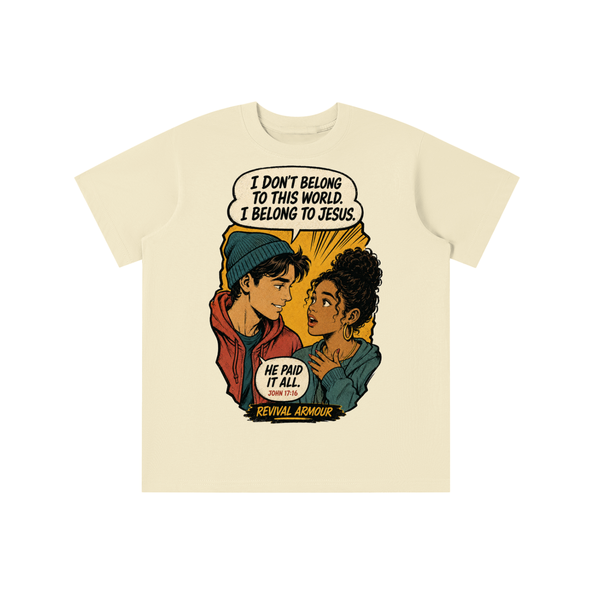 John 17:16 inspired youth T-shirt
