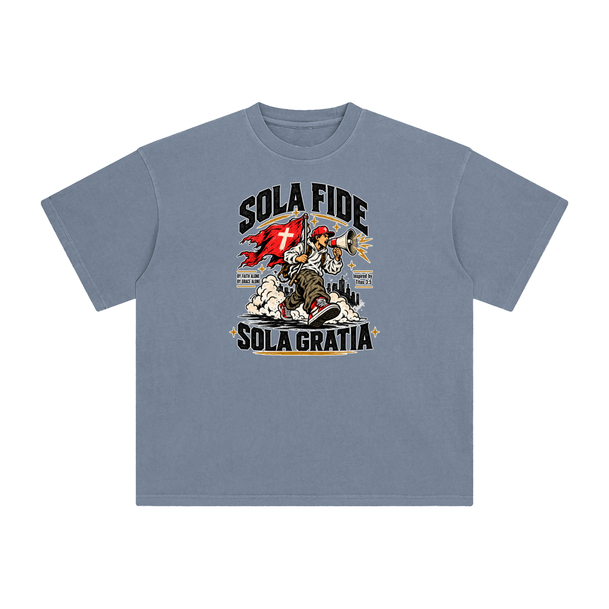 "Sola Fide / Sola Gratia" – Latin for "Faith Alone / Grace Alone." T-Shirt