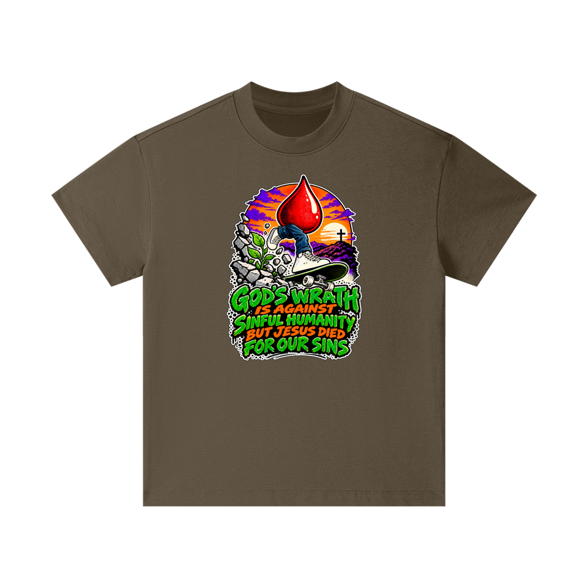 GOD'S WRATH IS AGAINST SINFUL HUMANITY BUT JESUS DIED FOR OUR SINS Kids T-Shirt