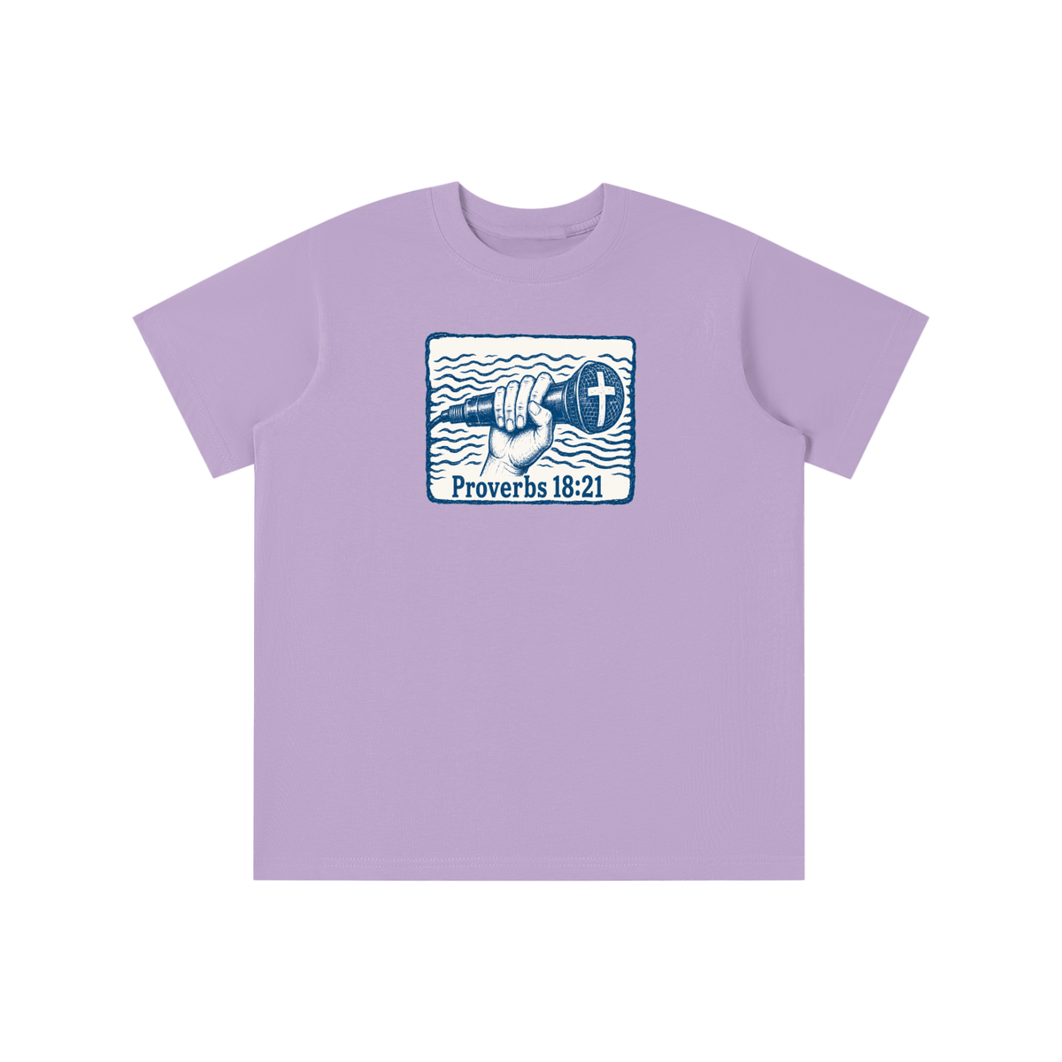 Proverbs 18:21 mic youth T-shirt