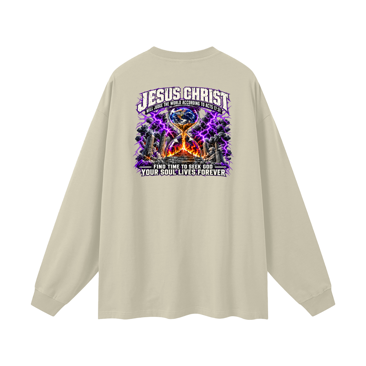 THE STRUGGLE IS REAL BUT SO IS JESUS - INSPIRED BY 1 PETER 5:10 - Long Sleeve T-Shirt