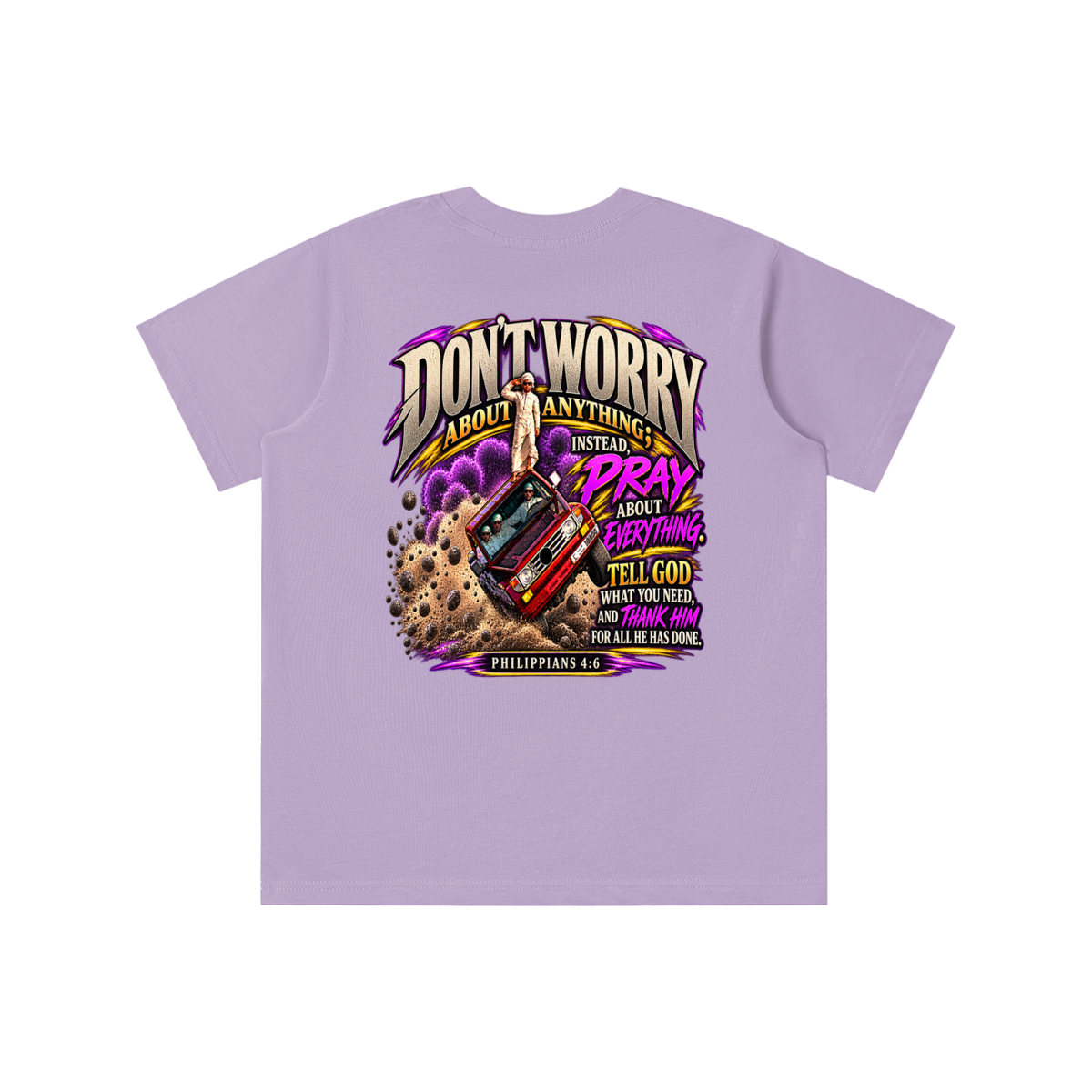 PHILIPPIANS 4:6 NLT youth T-shirt