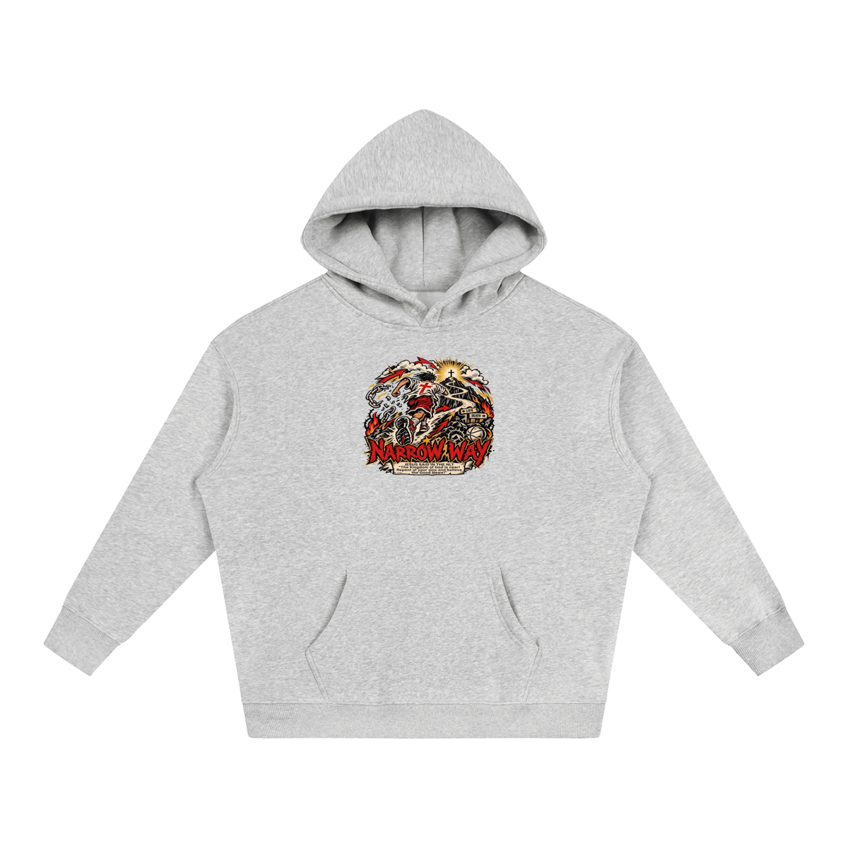 NARROW WAY JESUS SAID IN NLT "The kingdom of God is near! Repent of your sins and believe the Good News!" Hoodie