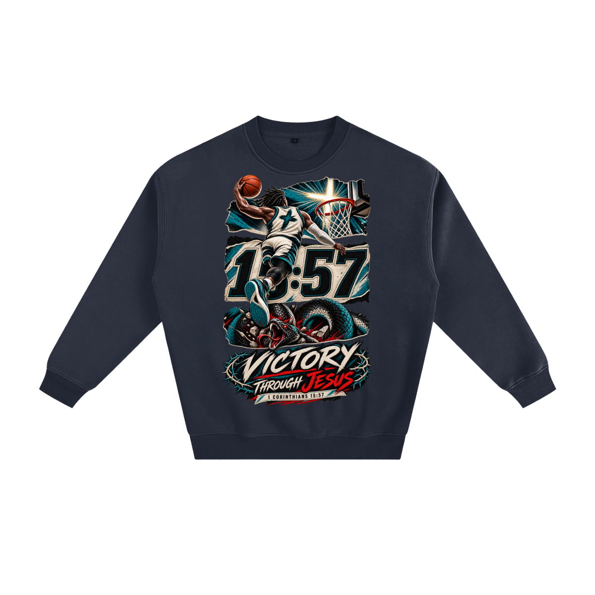 Victory through Jesus Sweatshirt