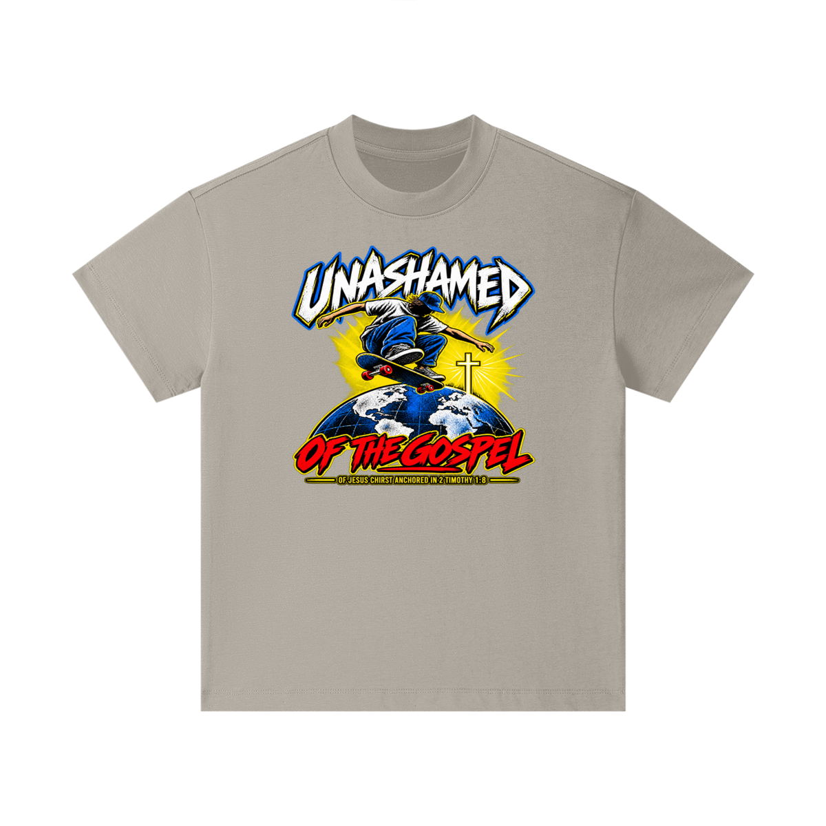 UNASHAMED OF THE GOPEL OF JESUS CHIRST ANCHORED IN 2 TIMOTHY 1:8 Kids T-Shirt