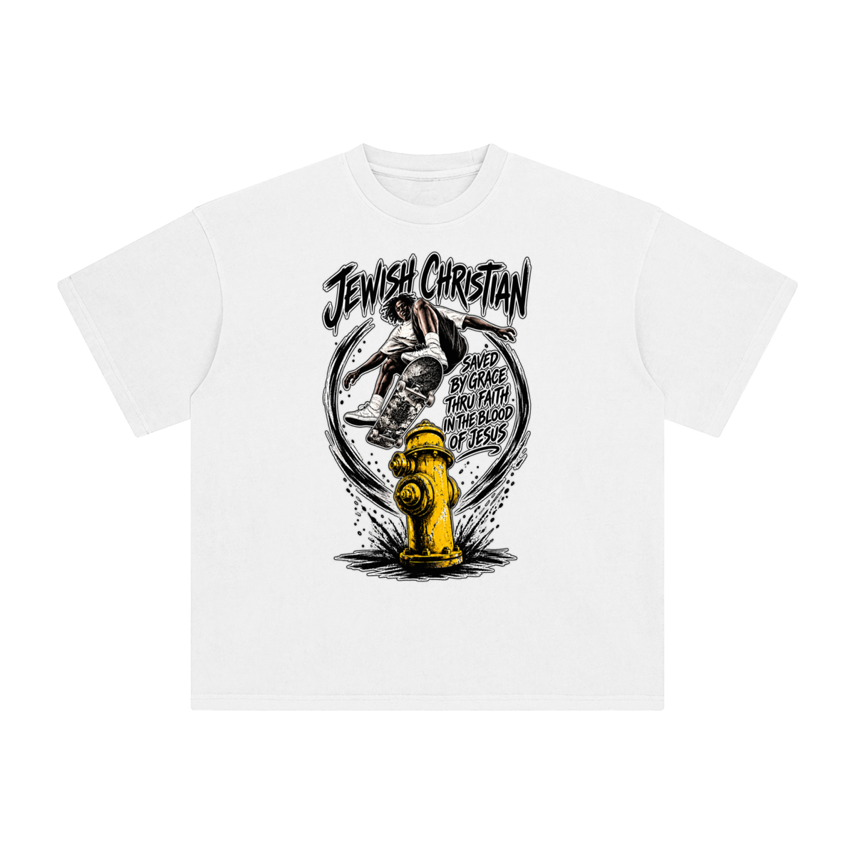 JEWISH CHRISTIAN SAVED BY GRACE THRU FAITH IN THE BLOOD OF JESUS T-Shirt